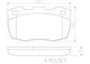 BRAKE PADS FRONT BREMBO CERAMIC LAND ROVER