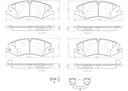 BRAKE PADS FRONT BREMBO CERAMIC LAND ROVER