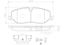 FRONT PADS BREMBO CERAMIC LAND ROVER