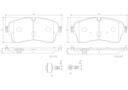 BRAKE PADS FRONT BREMBO CERAMIC LAND ROVER