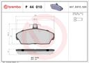 BRAKE PADS FRONT BREMBO LAND ROVER