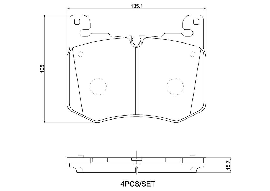 BRAKE PADS FRONT BREMBO CERAMIC LAND ROVER JAGUAR
