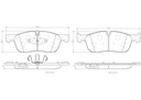 BRAKE PADS FRONT BREMBO CERAMIC LAND ROVER JAGUAR