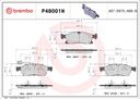 BRAKE PADS FRONT BREMBO CERAMIC MASERATI