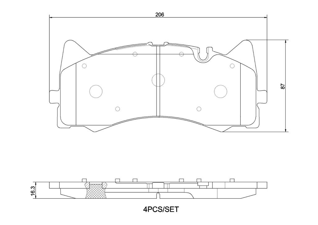 BRAKE PADS FRONT BREMBO CERAMIC MERC