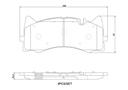 BRAKE PADS FRONT BREMBO CERAMIC MERC