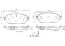 BRAKE PADS FRONT BREMBO CERAMIC MERC