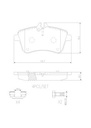 BRAKE PADS FRONT BREMBO CERAMIC MERC