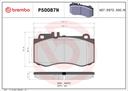 BRAKE PADS FRONT BREMBO CERAMIC MERC