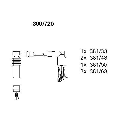 IGNITION LEAD SET BREMI SAAB