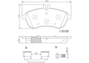 BRAKE PADS FRONT BREMBO CERAMIC MERC