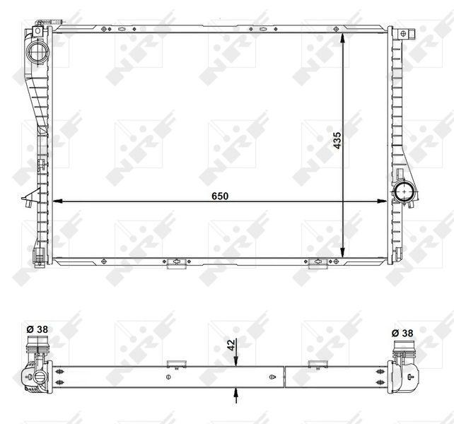 RADIATOR NRF BMW