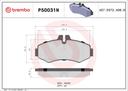 BRAKE PADS FRONT BREMBO CERAMIC MERC