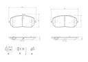 BRAKE PADS FRONT BREMBO CERAMIC MERC