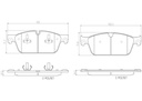 BRAKE PADS FRONT BREMBO CERAMIC MERC