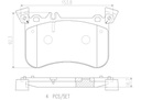 BRAKE PADS FRONT BREMBO CERAMIC MERC