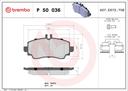 BRAKE PADS FRONT BREMBO MERC
