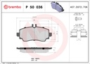 FRONT PADS BREMBO MERC