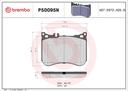 BRAKE PADS FRONT BREMBO CERAMIC MERC