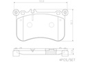BRAKE PADS FRONT BREMBO CERAMIC MERC