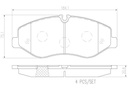 BRAKE PADS FRONT BREMBO CERAMIC MERC
