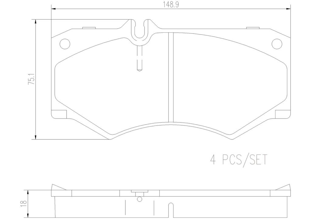 BRAKE PADS FRONT BREMBO CERAMIC MERC
