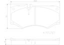 BRAKE PADS FRONT BREMBO CERAMIC MERC