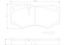 FRONT PADS BREMBO CERAMIC MERC*