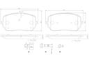 BRAKE PADS FRONT BREMBO CERAMIC MERC