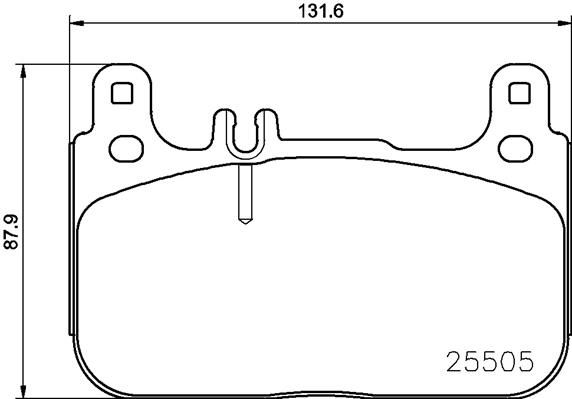 BRAKE PADS FRONT BREMBO CERAMIC MERC