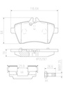 BRAKE PADS FRONT BREMBO CERAMIC MERC