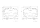 BRAKE PADS FRONT BREMBO CERAMIC MERC