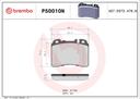 BRAKE PADS FRONT BREMBO CERAMIC MERC
