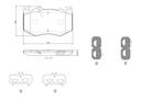 BRAKE PADS FRONT BREMBO MERC