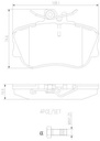 BRAKE PADS FRONT BREMBO CERAMIC MERC