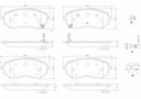BRAKE PADS FRONT BREMBO CERAMIC MERC