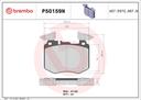 BRAKE PADS FRONT BREMBO CERAMIC MERC