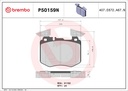 FRONT PADS BREMBO CERAMIC MERC