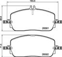 BRAKE PADS FRONT BREMBO CERAMIC MERC