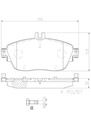 FRONT PADS BREMBO CERAMIC MERC INFINITI