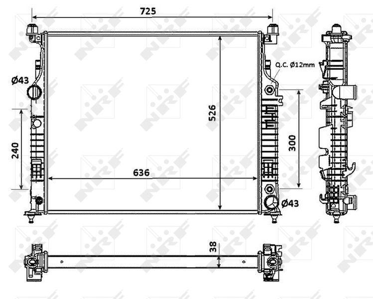 RADIATOR NRF MERC