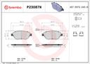 BRAKE PADS FRONT BREMBO CERAMIC FIAT