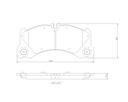 BRAKE PADS FRONT BREMBO CERAMIC PORSCHE