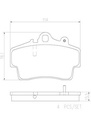 BRAKE PADS FRONT BREMBO CERAMIC PORSCHE