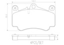 BRAKE PADS FRONT BREMBO CERAMIC PORSCHE