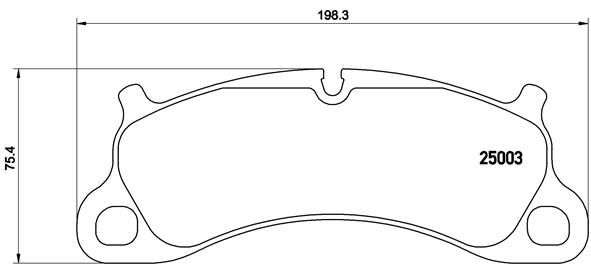 BRAKE PADS FRONT BREMBO PORSCHE