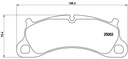 BRAKE PADS FRONT BREMBO PORSCHE