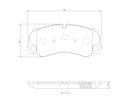 FRONT PADS BREMBO CERAMIC PORSCHE