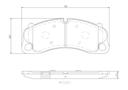 BRAKE PADS FRONT BREMBO CERAMIC PORSCHE