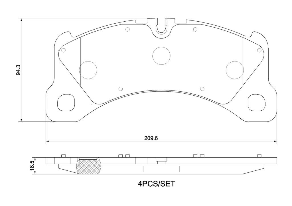 BRAKE PADS FRONT BREMBO CERAMIC PORSCHE